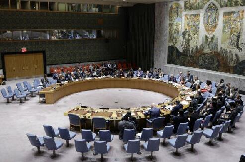 8月29日，在位于纽约的联合国总部，联合国安理会就朝鲜最新导弹试射举行紧急会议。联合国安理会29日发表主席声明，严厉谴责朝鲜最新导弹试射。新华社记者李木子摄