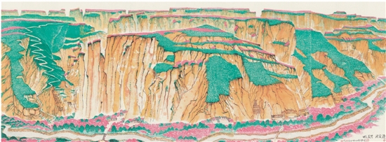 陈家泠 梁家河可美了 10×4m 2016年 陈家泠 梁家河可美了 10×4m 2016年