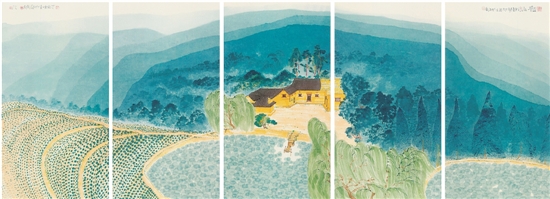 陈家泠 韶山 2×5m 2017年 陈家泠 韶山 2×5m 2017年