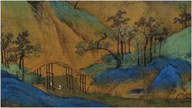 《千里江山图》局部