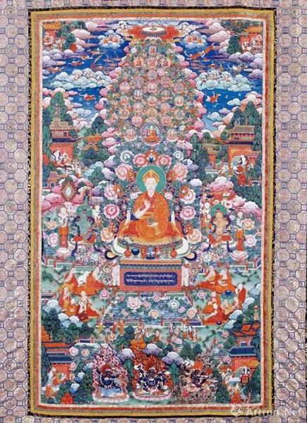 清 佚名《普宁寺弘历佛装像》轴