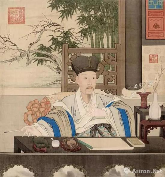 清人 《弘历及妃古装像》轴