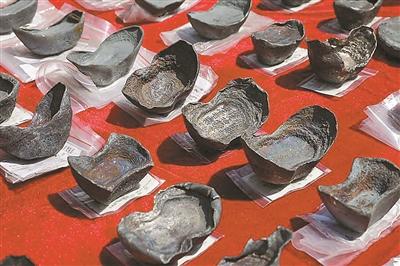 打捞出的部分文物