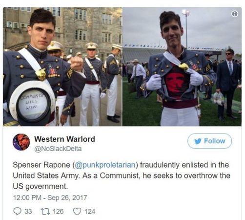 西点军校毕业生称共产主义会胜利 被骂卖国贼