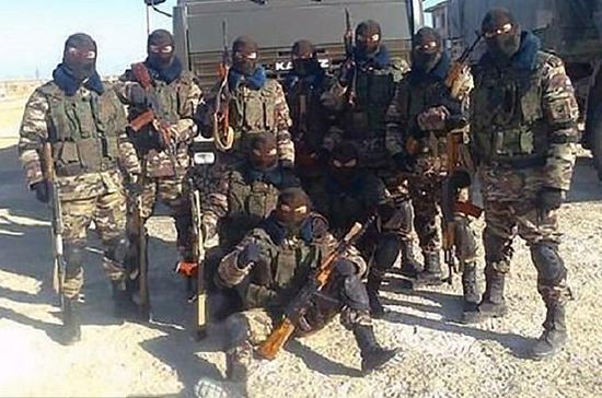 资料图片：网络上流传的在叙利亚作战的俄军雇佣兵图片。（图片来源于网络）