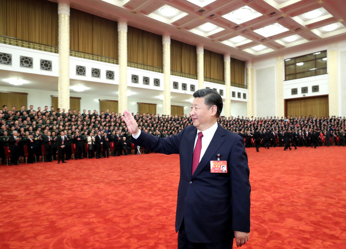 习近平等领导同志亲切会见出席党的十九大代表、特邀代表和列席人员