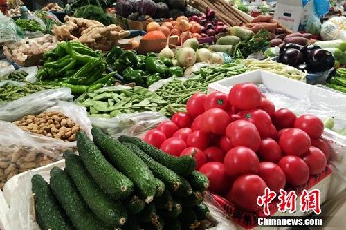 北京百万庄附近一家农贸市场。<a target='_blank' href='http://www.chinanews.com/' >中新网</a> 种卿 摄