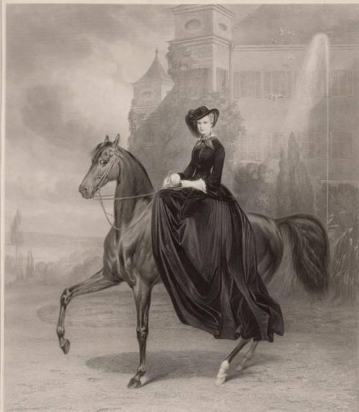 ▲茜茜公主骑马画像