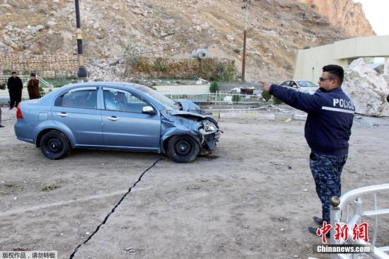 当地时间12日晚9时18分，伊拉克北部苏莱曼尼亚省与伊朗交界地区发生强烈地震。据中国地震台网正式测定，地震震级7.8级，震中位于北纬34.9度、东经45.75度，震源深度20千米。