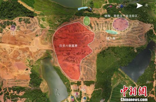 洋塘山遗迹分布图。受访单位提供