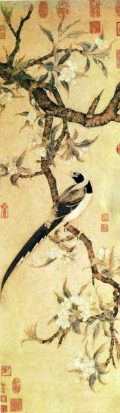 元 《梨花山鹊图》