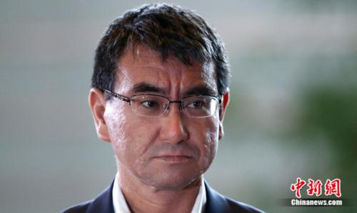 资料图:日本外相河野太郎。 点击进入下一页