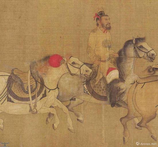 ▲《东丹王出行图》(局部)