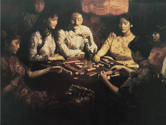 陈逸飞 玉堂春暖 中国嘉德2017秋拍 成交价:RMB 1.495亿元 创陈逸飞作品拍卖纪录及中国当代艺术最高价纪录