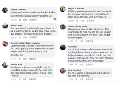 不少外国网友将中文列入新年计划的留言 点击进入下一页