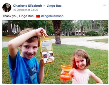 Lingo Bus小学员晒出与风筝、空竹的合影 点击进入下一页