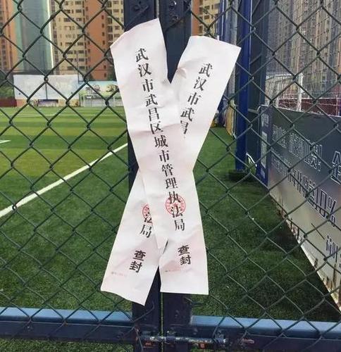武汉一垃圾场被改造成足球场 因涉违建被强制拆除