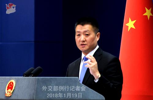 外交部新闻发言人陆慷。图片来源：外交部网站。