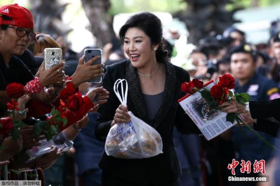 资料图片：泰国前总理英拉。