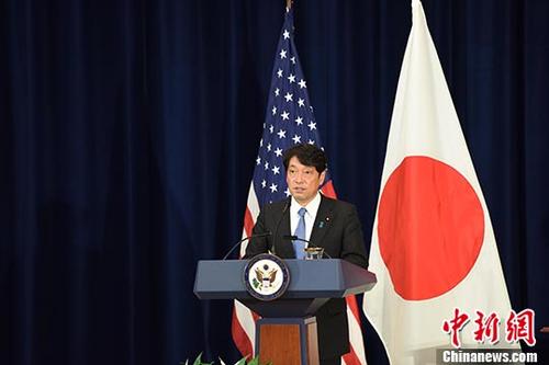 资料图：日本防卫大臣小野寺五典。 <a target='_blank' href='http://www.chinanews.com/'>中新社</a>记者 邓敏 摄