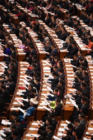 （9）十三届全国人大一次会议举行第二次全体会议