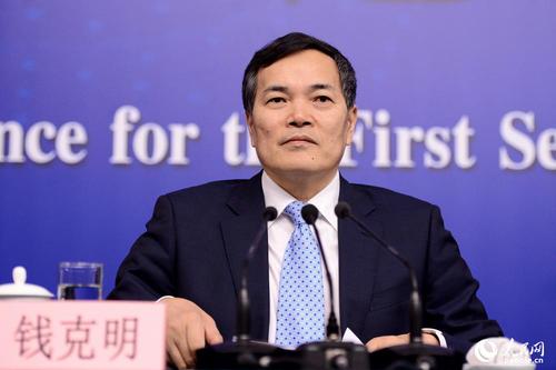 商务部副部长钱克明 人民网记者 张启川 摄