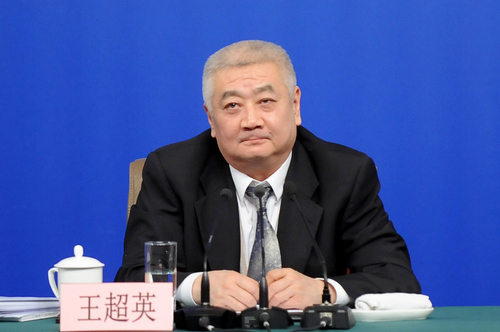 全国人大常委会法工委副主任王超英。人民网记者 郝勇 摄