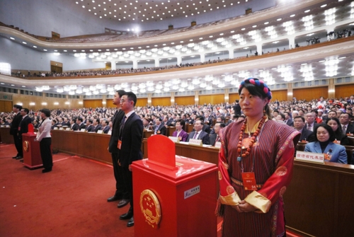 （9）十三届全国人大一次会议举行第五次全体会议