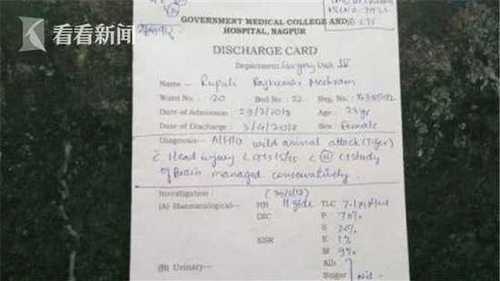 印度女子持棍棒和老虎对打 满脸是血赶紧发自拍