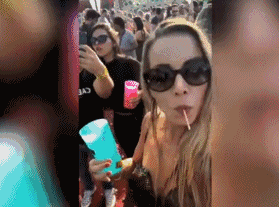 女孩派对上自拍 却拍到1个男人在她饮料里扔不明物