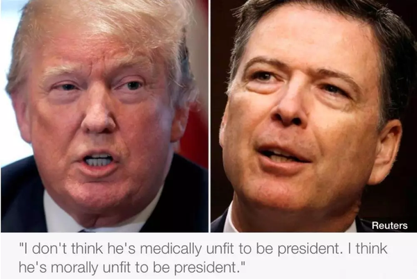 FBI前局长:美人民有责任让特朗普下台 他是暴君