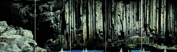 黄孝逵作品《帝陵古柏》 黄孝逵作品《帝陵古柏》