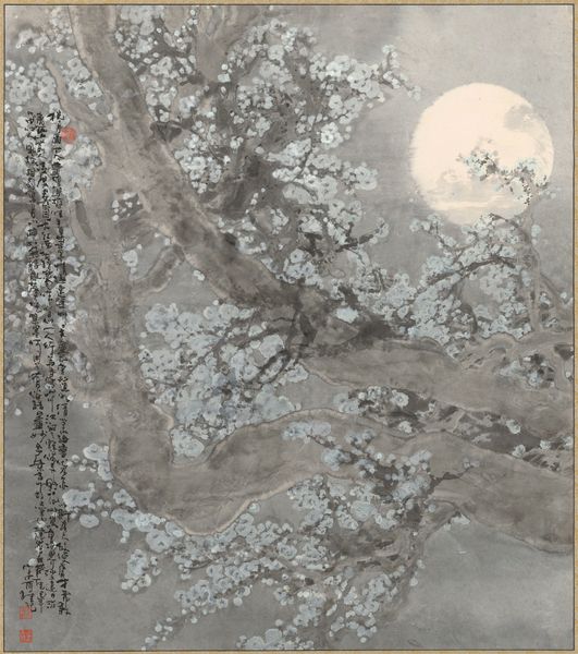 F009-抱月图-1989年-107.5×95cm F009-抱月图-1989年-107.5×95cm