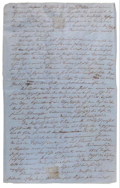 恩格斯 1862年作 手稿一页