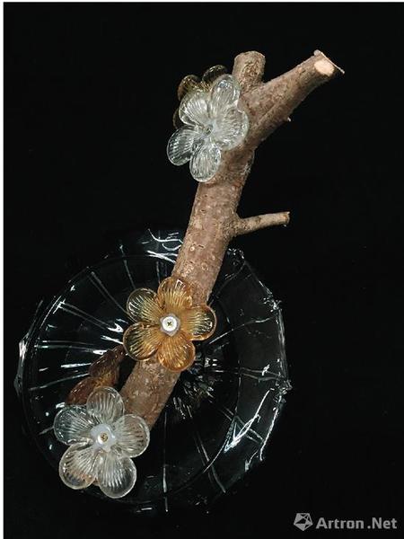 马赛 枯木逢春 高：50cm 琉璃、樱木