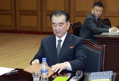 资料图:朝鲜国务委员会部长金昌善。(图片来源:韩联社) 点击进入下一页