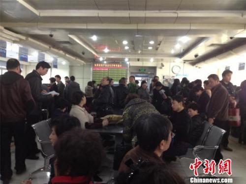 资料图：杭州市房产交易中心办证大厅，市民正在咨询、办理业务。李梦清 摄