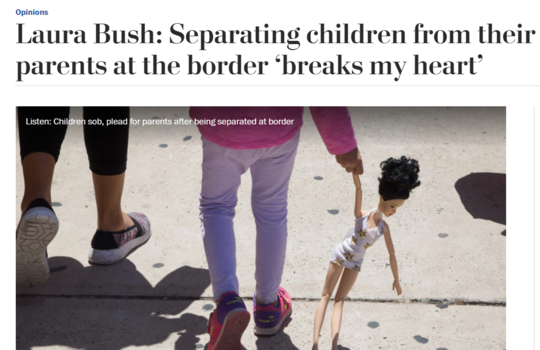 5位美国第一夫人公开指责特朗普最新移民政策