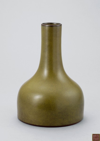 清乾隆?茶叶末釉摇铃尊 清乾隆?茶叶末釉摇铃尊