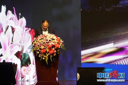 美国威特集团董事长李学海演讲。　冉文娟 摄