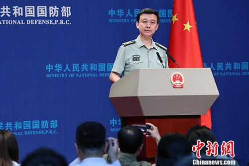 资料图:中国国防部新闻发言人吴谦。<a target='_blank' href='http://www.chinanews.com/'>中新社</a>记者 宋吉河 摄 点击进入下一页