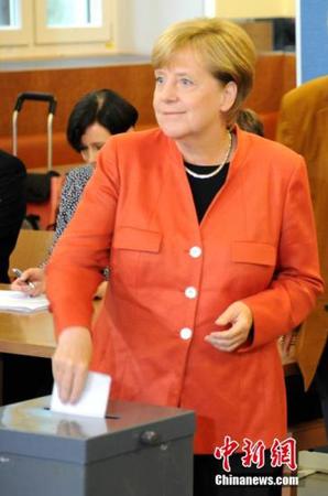 资料图：德国总理默克尔。中新社记者 彭大伟 摄