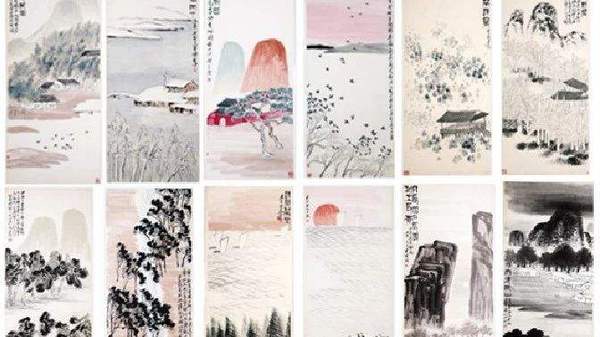 齐白石 四季屏 齐白石 四季屏