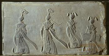 贵妇出游画像砖 贵妇出游画像砖