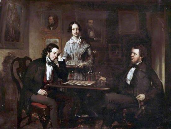Chess Players， c.1840–c.1850