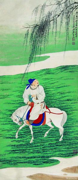 《春郊试马图》，成交价806万元