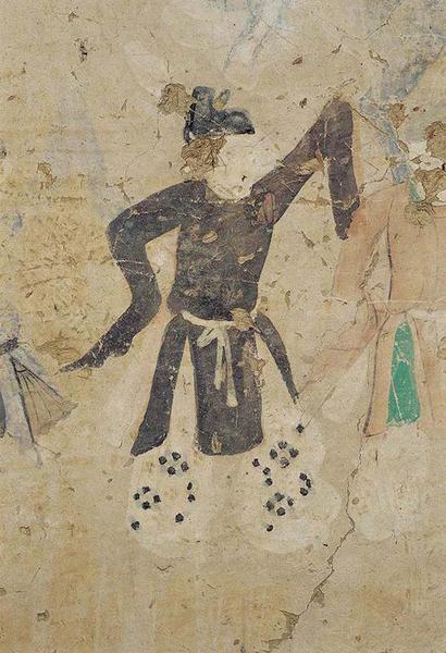 舞伎服饰 莫高窟第100窟 五代