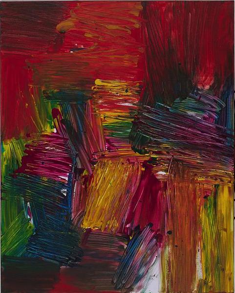 李磊，释放心光系列2，布面丙烯，100×80cm，2018