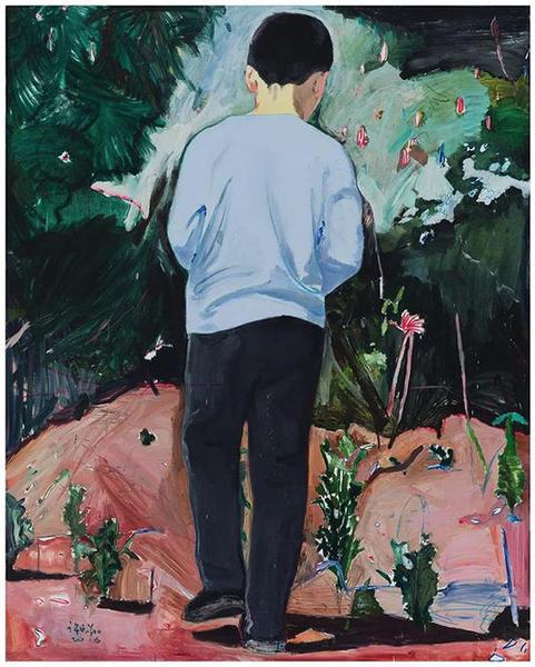 许宏翔，健健，200×160cm，布面油彩，2016