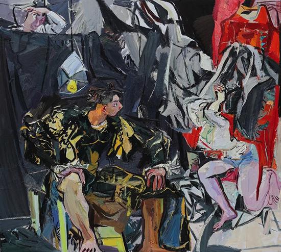 闫平，起飞，180×200cm，布面油彩，2018